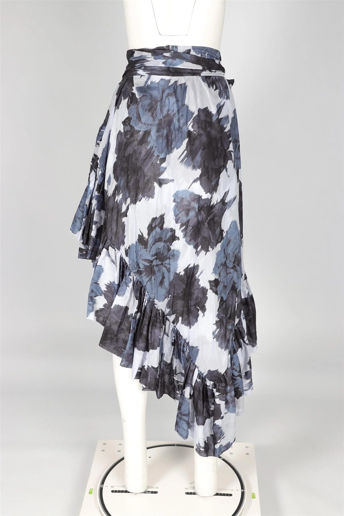 ALEXANDRE VAUTHIER BLUE COTTON MIDI SKIRT SMALL FR 36 UK 8 - Image 4