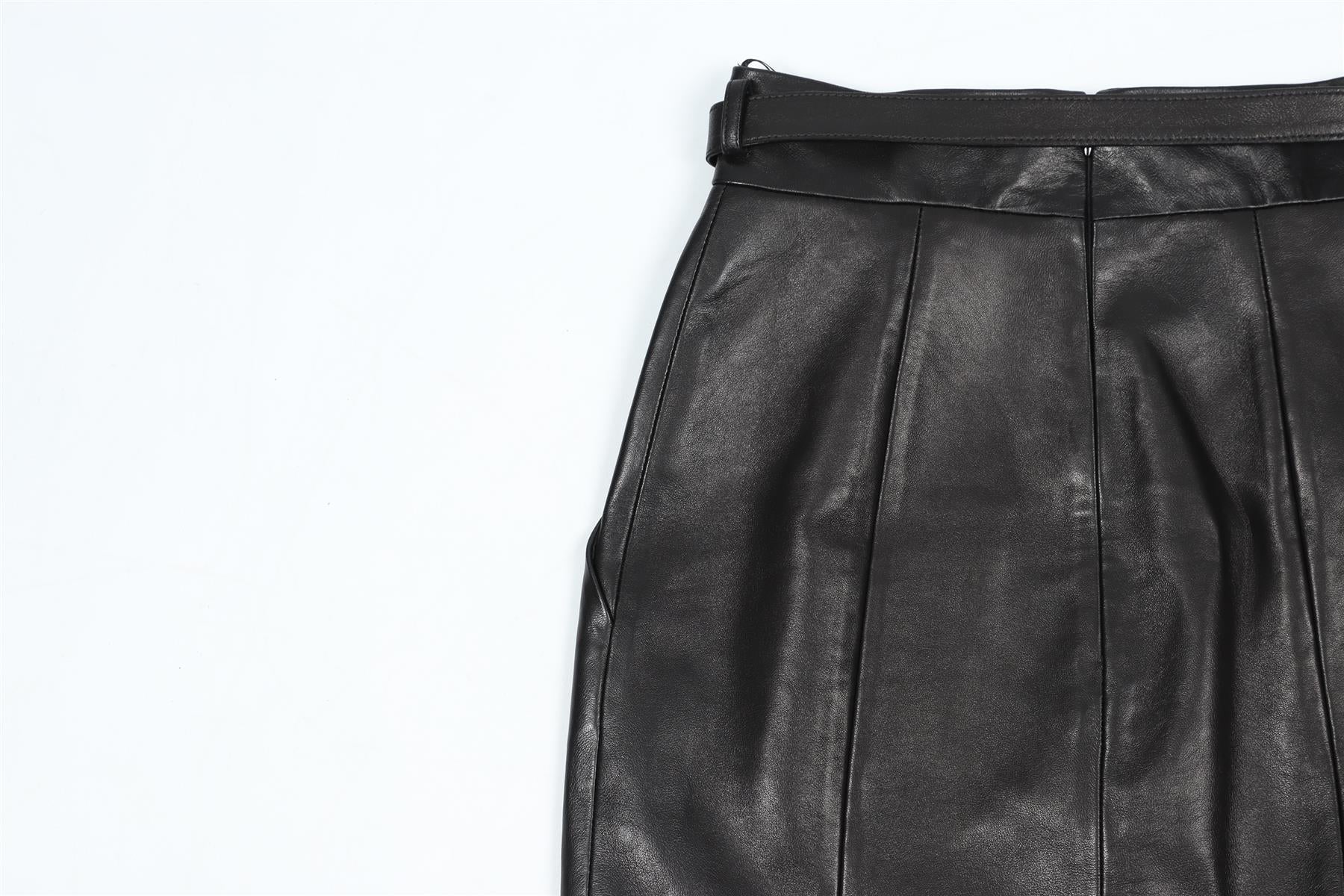 ALEXANDRE VAUTHIER CRYSTAL AND LEATHER MINI SKIRT IT 36 UK 4 - Image 5