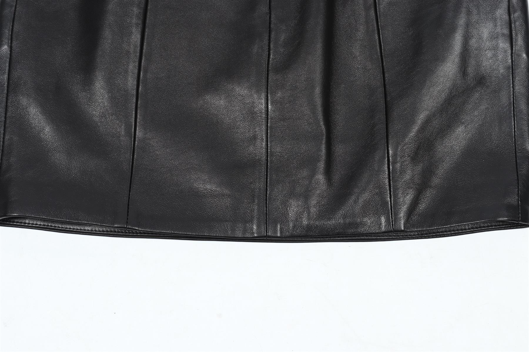 ALEXANDRE VAUTHIER CRYSTAL AND LEATHER MINI SKIRT IT 36 UK 4 - Image 6