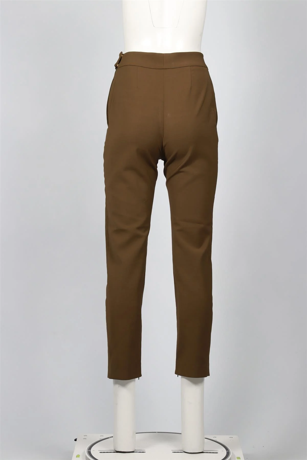 ALEXANDRE VAUTHIER GREEN WOOL BLEND STRAIGHT LEG PANTS FR 36 UK 8 - Image 4