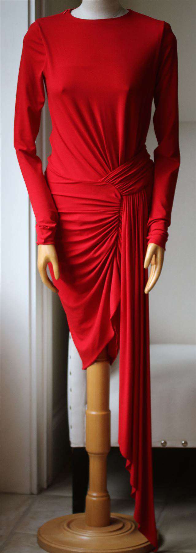ALEXANDRE VAUTHIER STRETCH-JERSEY DRAPE DRESS FR 40 UK 12 - Image 2