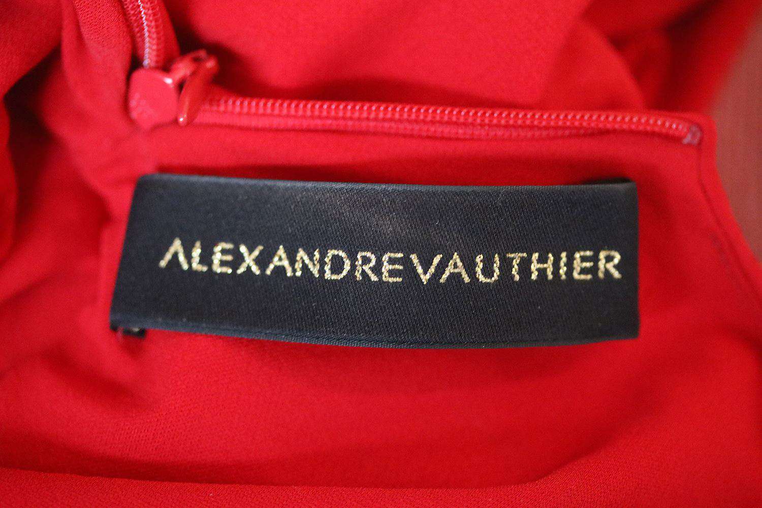 ALEXANDRE VAUTHIER STRETCH-JERSEY DRAPE DRESS FR 40 UK 12 - Image 5