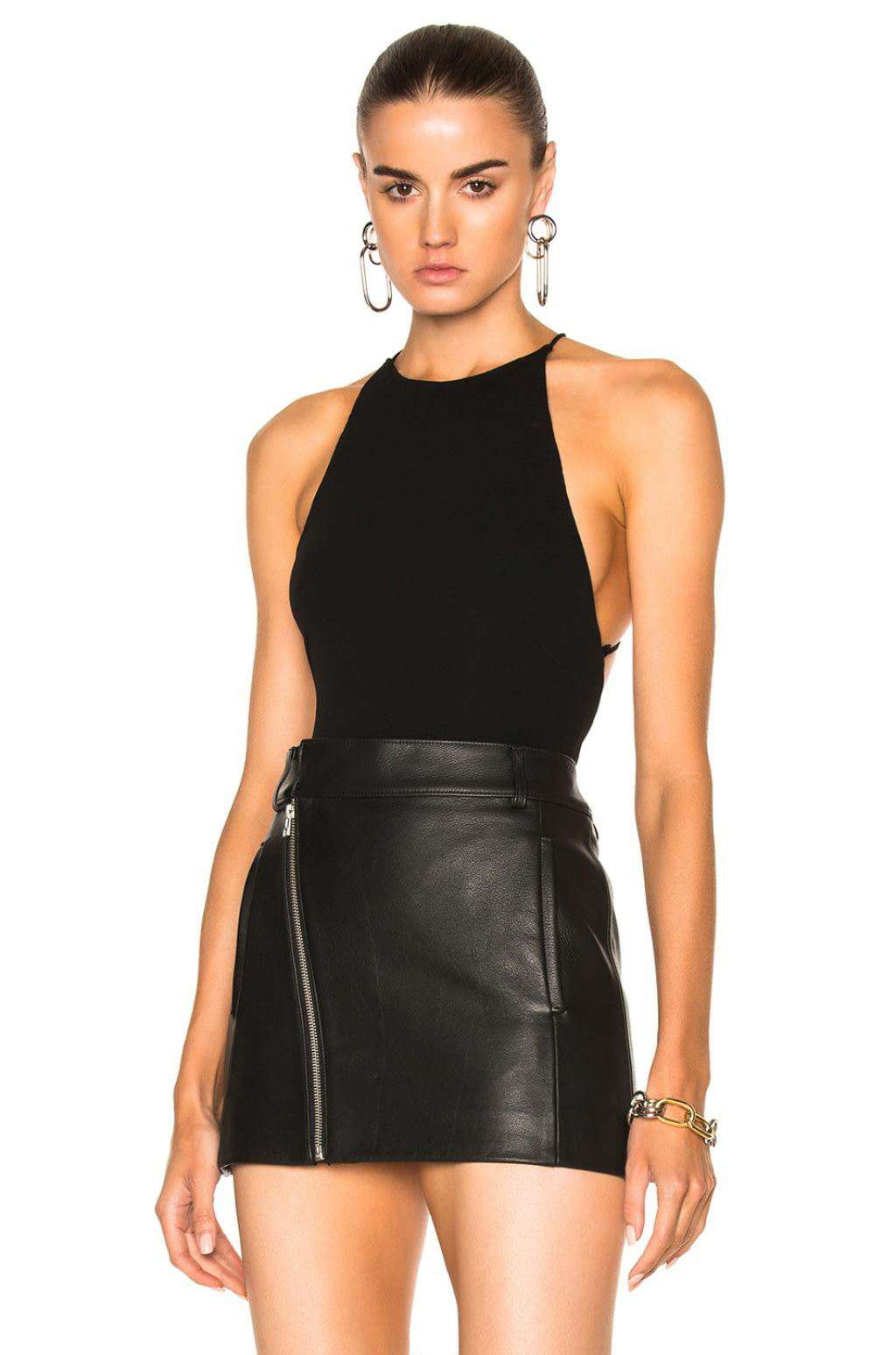 ALEXANDRE VAUTHIER STRETCH JERSEY HIGH CUT BODYSUIT 1 UK 8 - Image 2