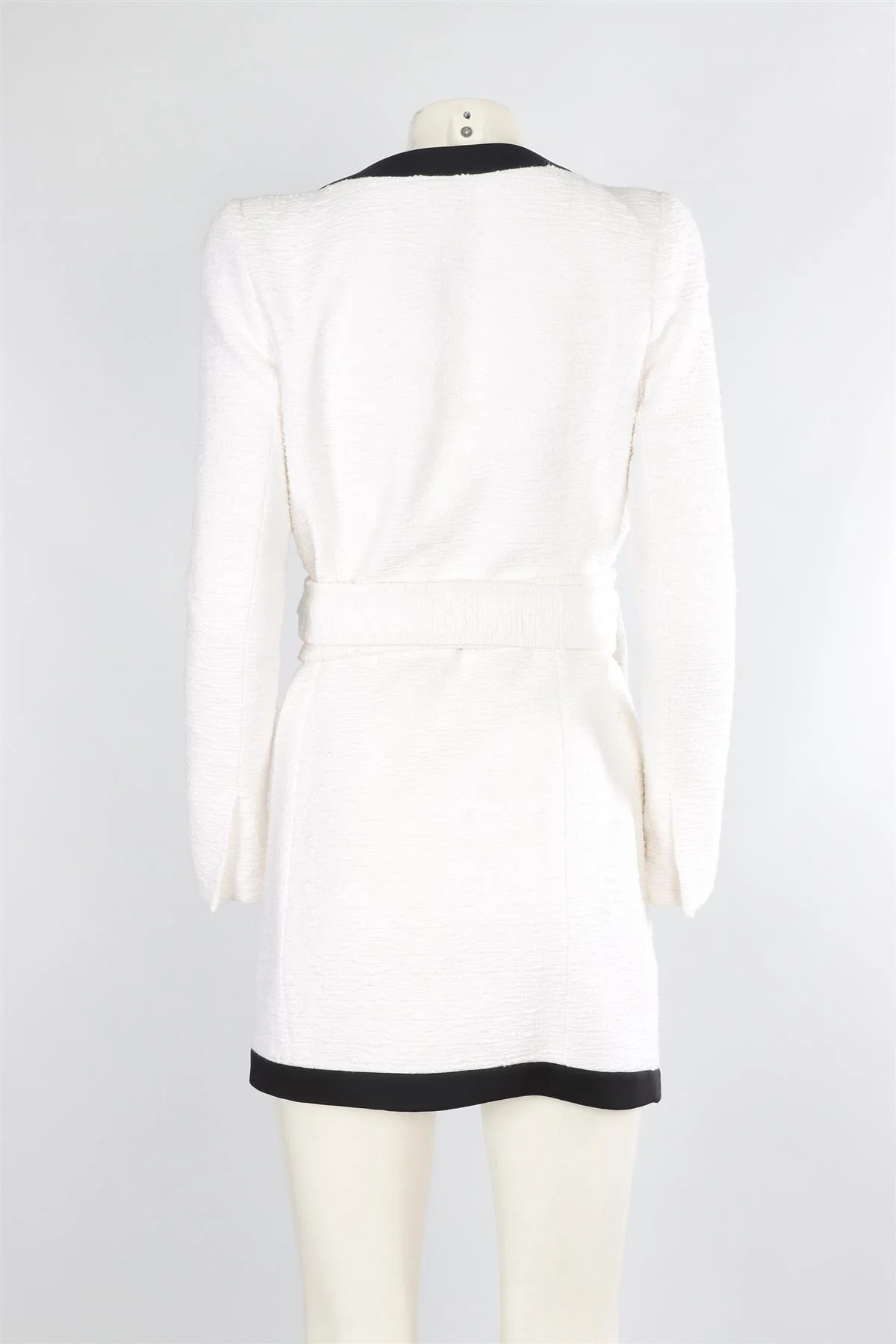 ALEXANDRE VAUTHIER WHITE TWEED MINI DRESS IT 38 UK 6 - Image 4
