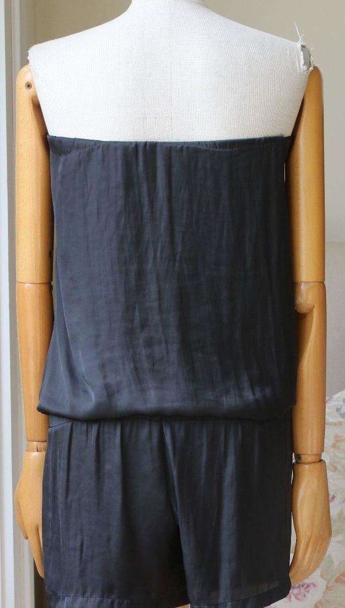 ALEXIS BLACK STRAPLESS ROMPER PLAYSUIT SMALL - Image 5
