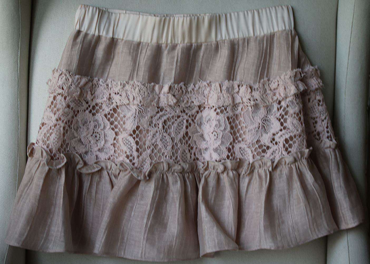 ALEXIS MALLORY LACE INSET MINI SKIRT MEDIUM - Image 3