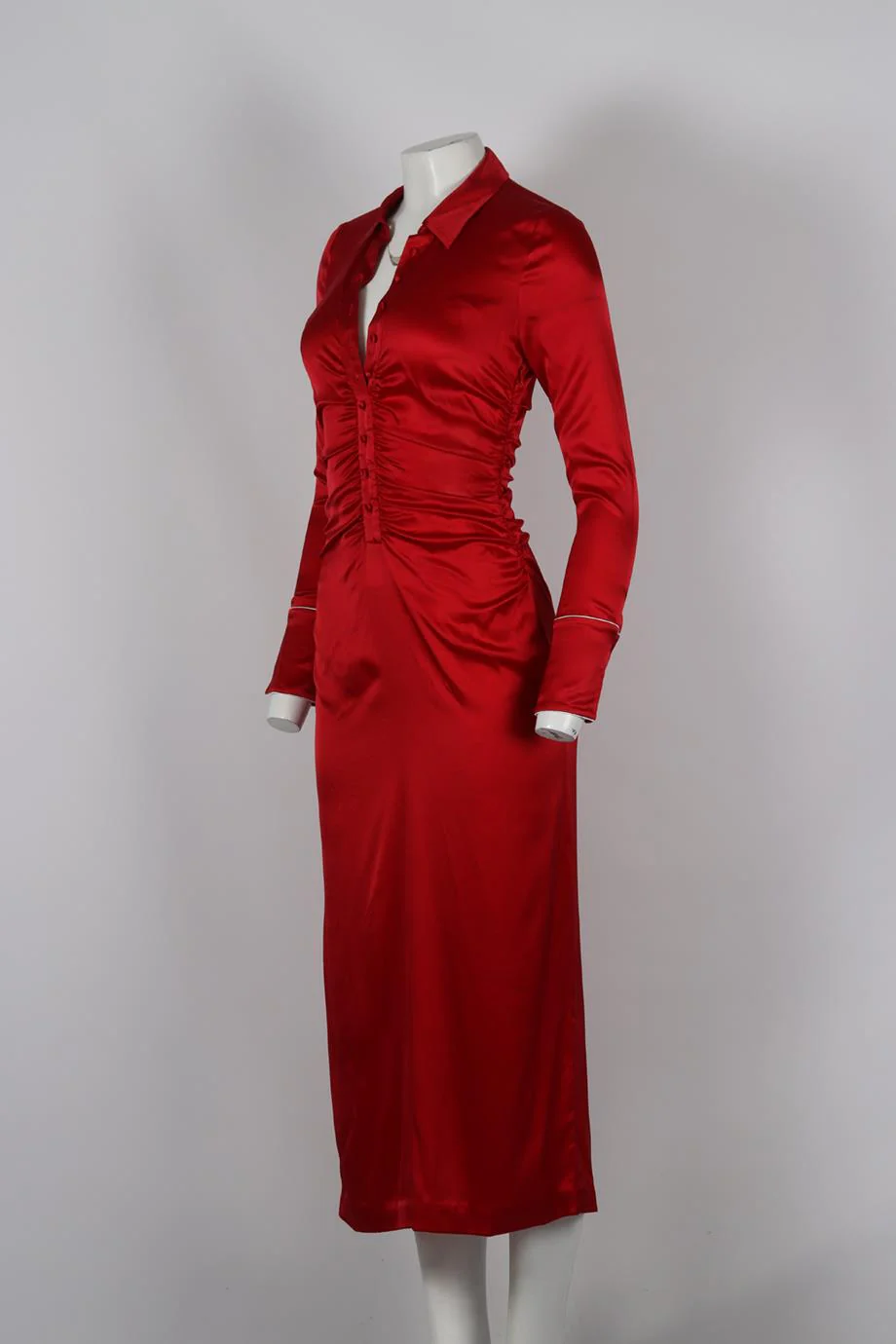 ALEXIS SILK BLEND MAXI DRESS SMALL - Image 3