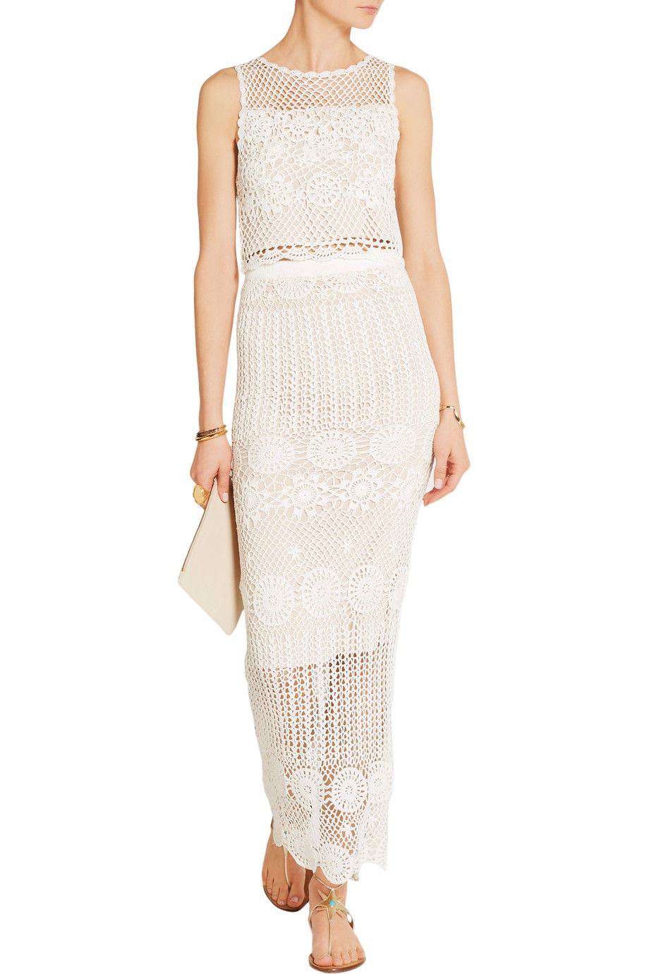 ALICE AND OLIVIA GRISELDA CROCHET MAXI SKIRT SMALL - Image 8