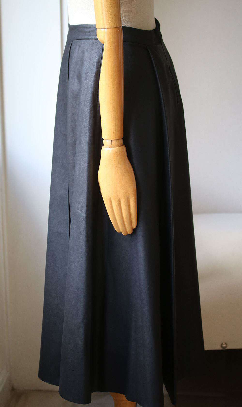 ALICE AND OLIVIA LEATHER MIDI SKIRT US 4 UK 8 - Image 2