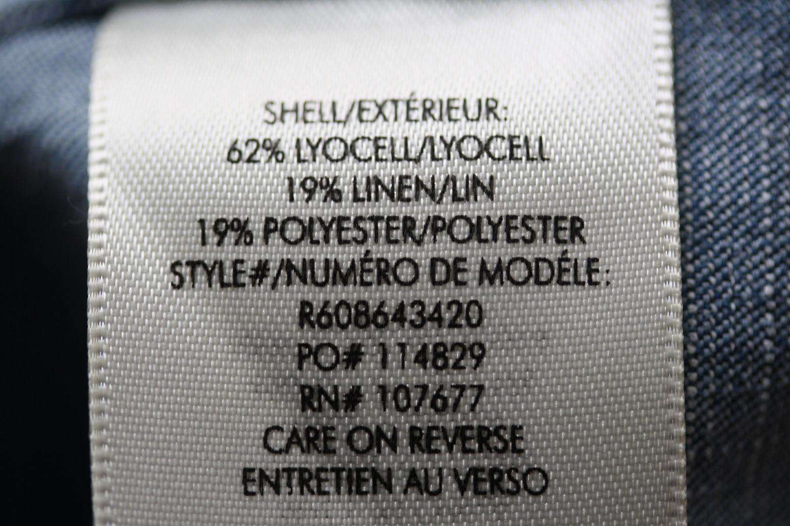 ALICE AND OLIVIA TULA OFF-THE-SHOULDER DENIM SHIFT DRESS MEDIUM - Image 8