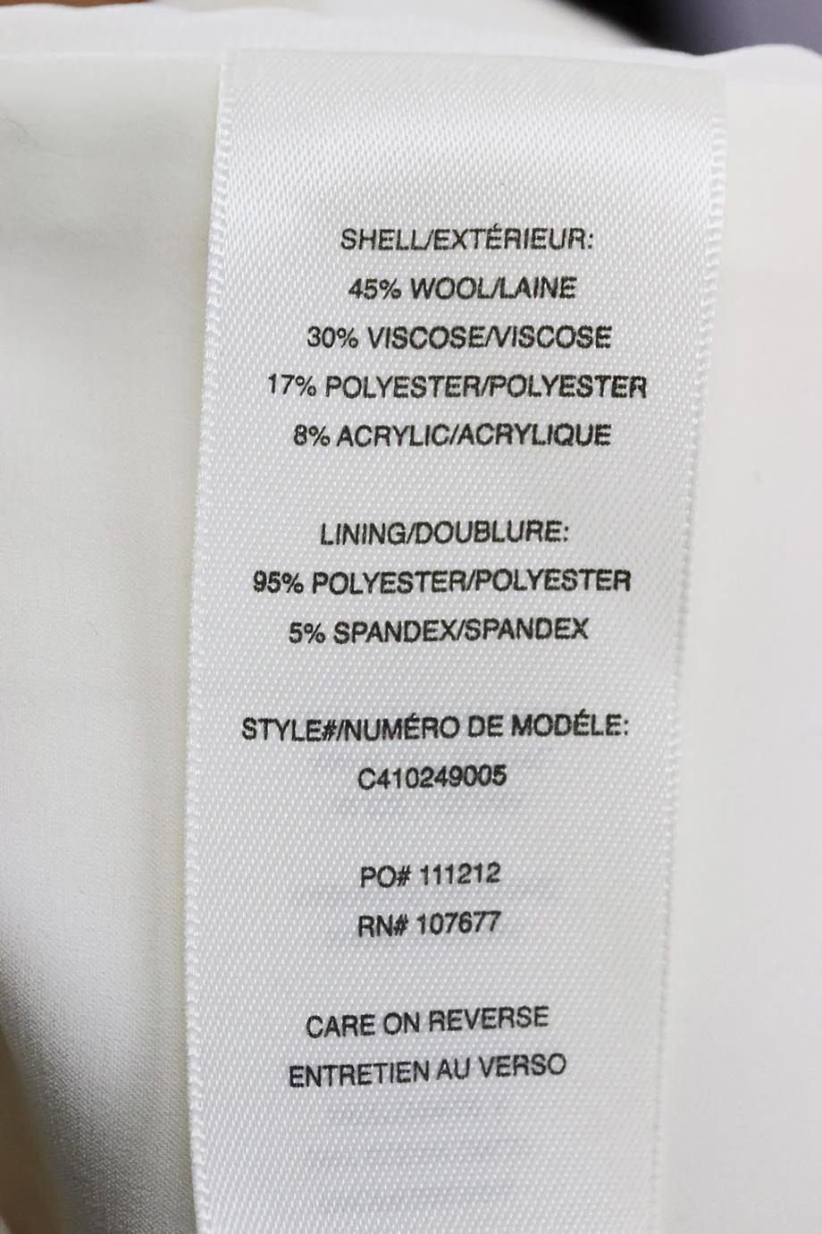 ALICE AND OLIVIA WOOL BLEND COAT MEDIUM - Image 6