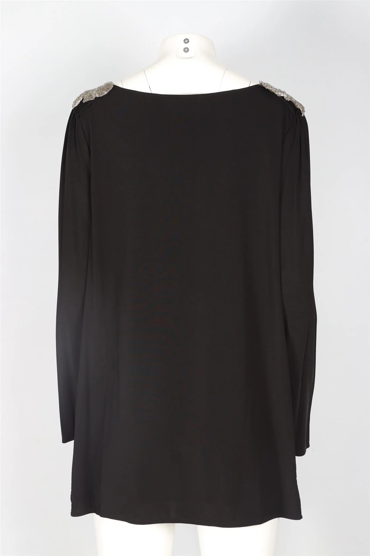 ALICE BY TEMPERLEY BLACK JERSEY TOP UK 14 - Image 4
