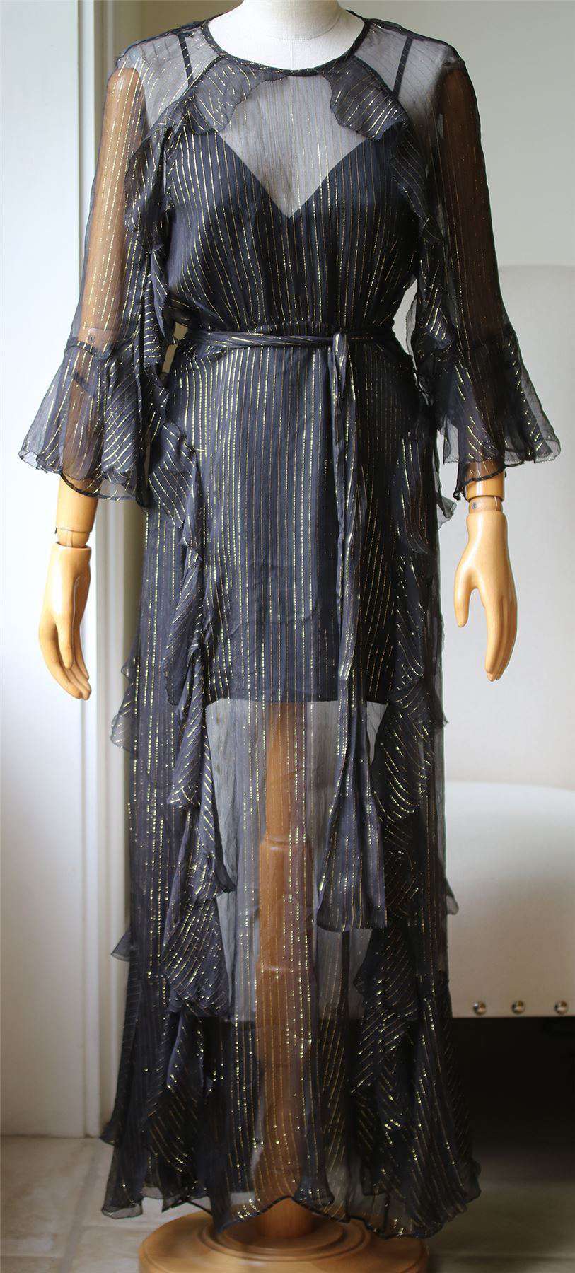 ALICE MACCALL MOON DANCE SEMI-SHEER DRESS UK 12 - Image 3