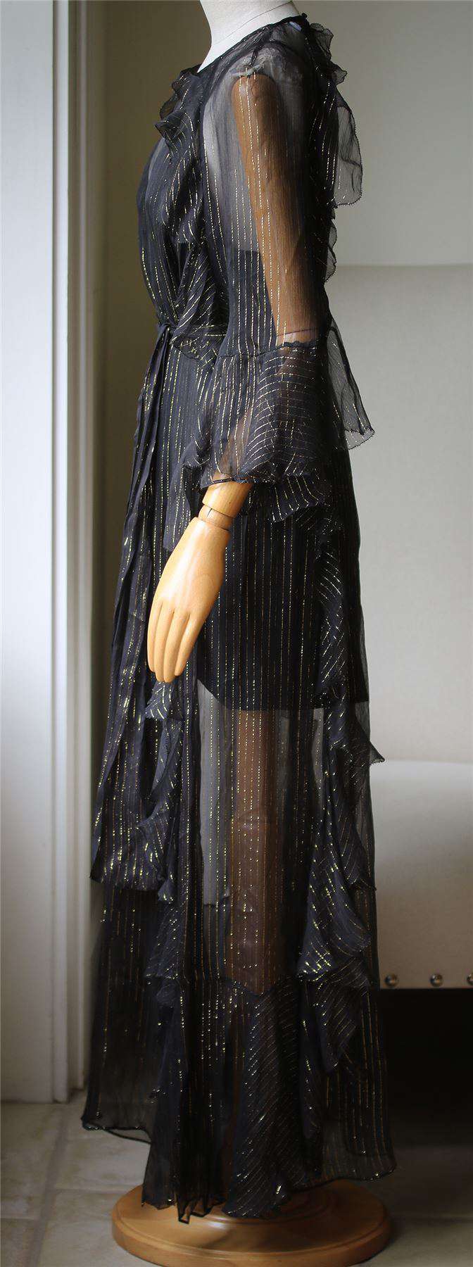 ALICE MACCALL MOON DANCE SEMI-SHEER DRESS UK 12 - Image 4