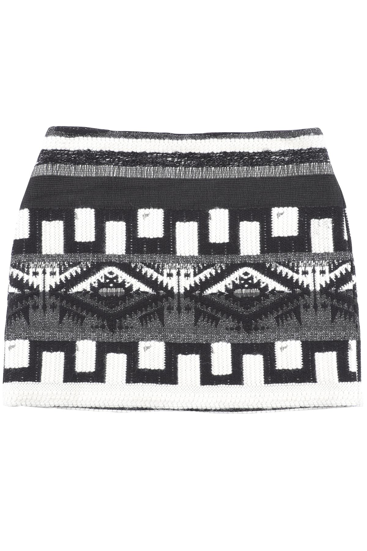 ALICE + OLIVIA BLACK COTTON MINI SKIRT US 0 UK 4 - Image 6
