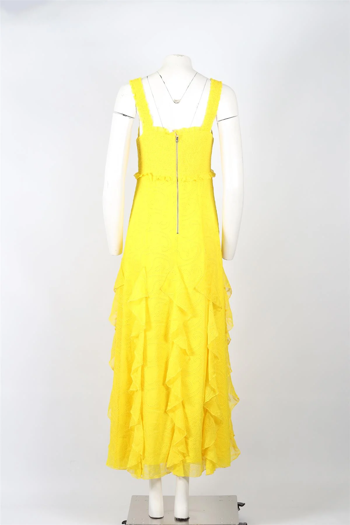 ALICE + OLIVIA BRODERIE ANGLAISE MAXI DRESS US 8 UK 12 - Image 4