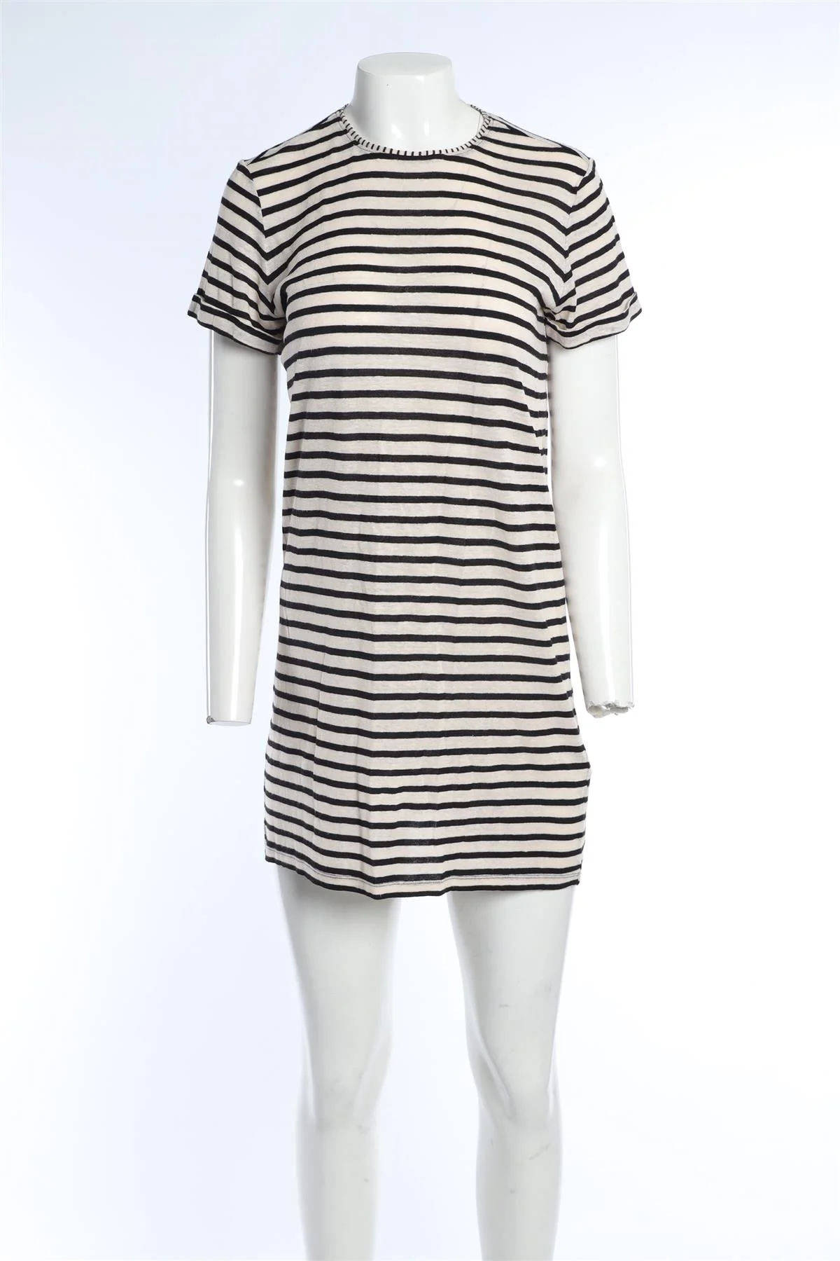 ALICE + OLIVIA CREAM LINEN MINI DRESS XSMALL - Image 2