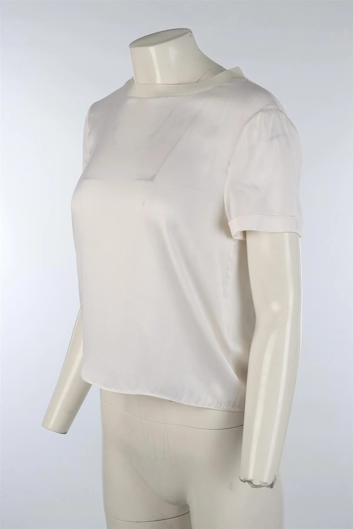 ALICE + OLIVIA WHITE SILK TOP SMALL - Image 3