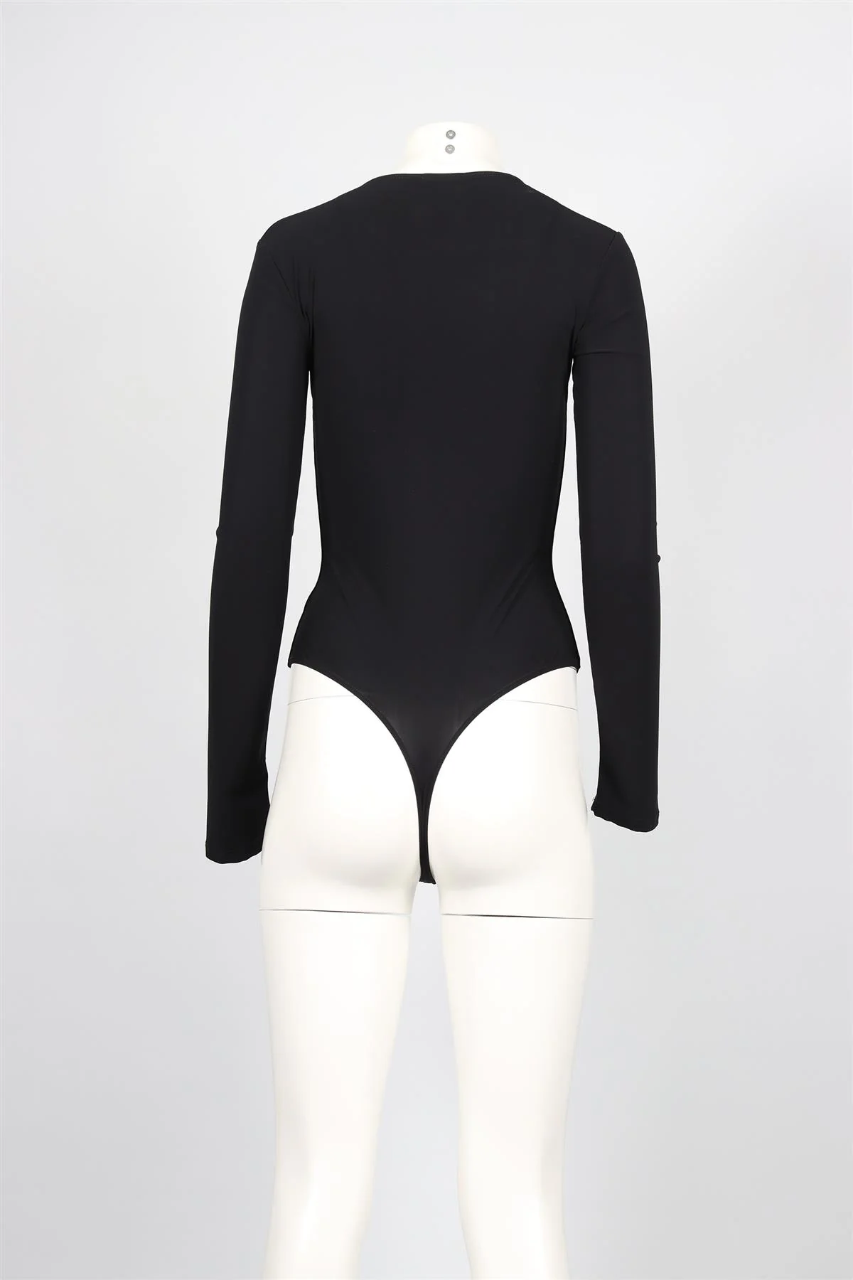 ALIX NYC BLACK JERSEY BODYSUIT MEDIUM - Image 4