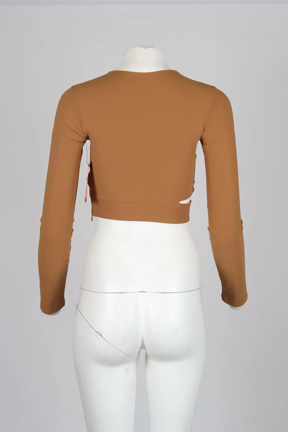 ALIX NYC CROPPED STRETCH JERSEY TOP SMALL - Image 4