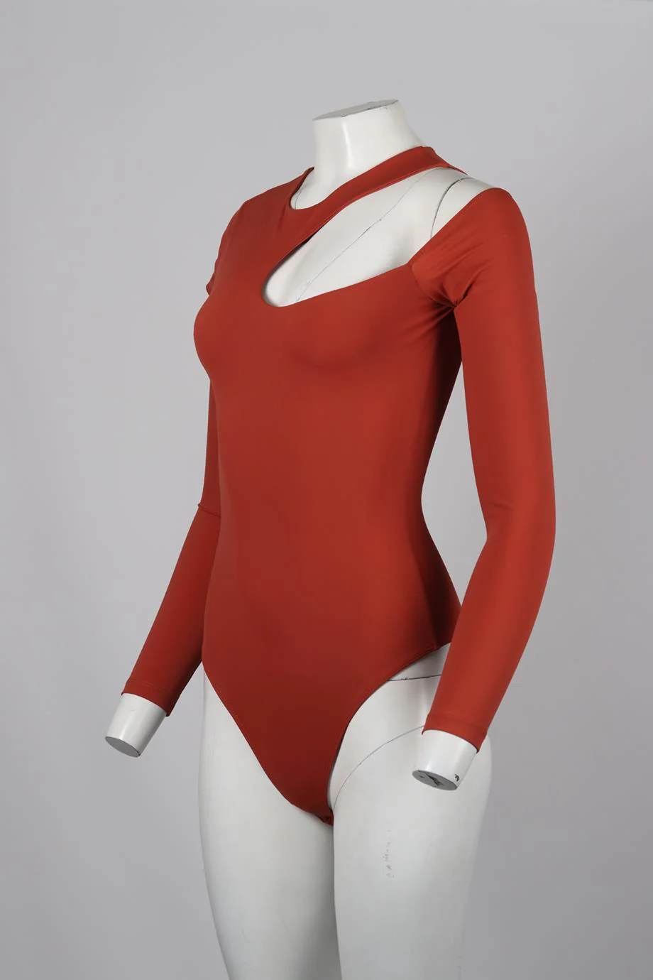ALIX NYC CUTOUT STRETCH JERSEY BODYSUIT SMALL - Image 3