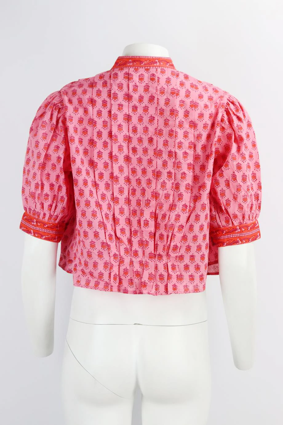 ALIX OF BOHEMIA CROPPED PRINTED COTTON TOP SMALL - Image 4