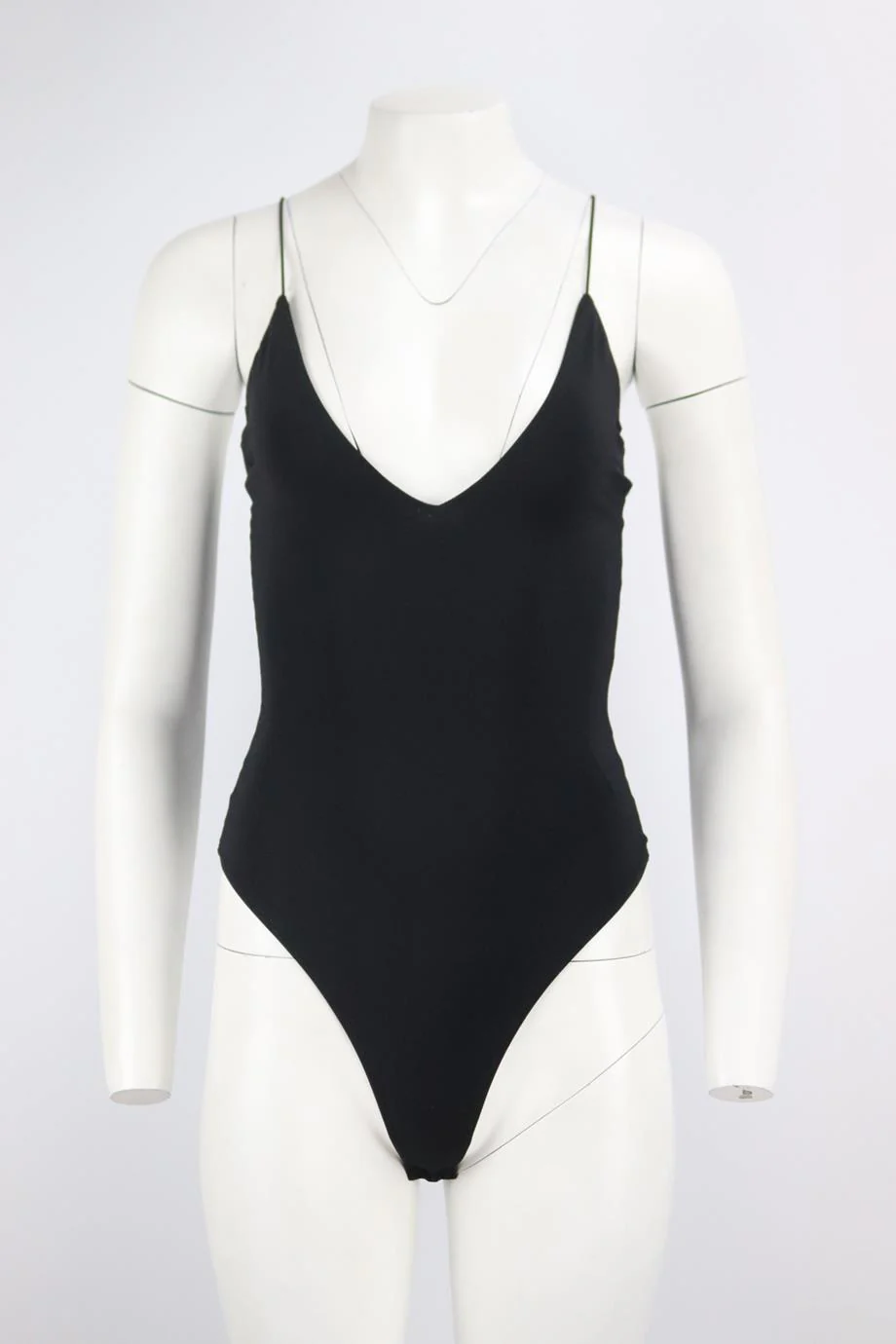 ALIX STRETCH JERSEY THONG BODYSUIT SMALL - Image 2