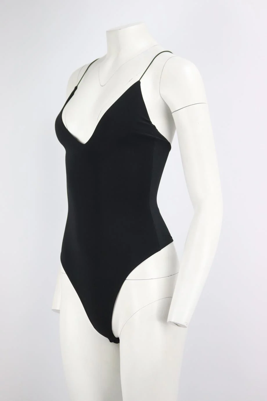 ALIX STRETCH JERSEY THONG BODYSUIT SMALL - Image 3