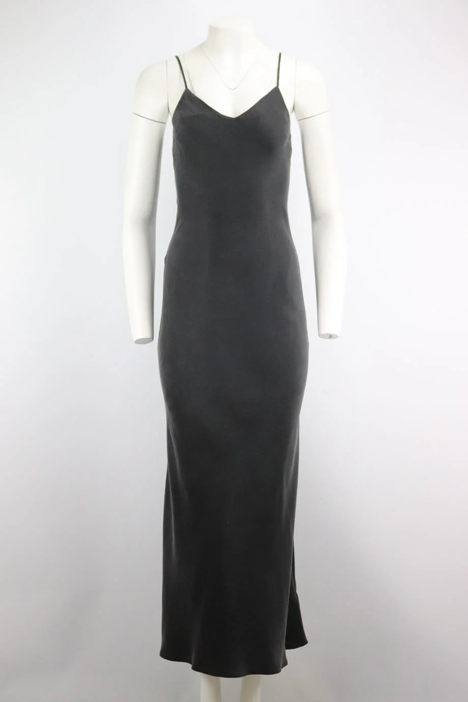 ALL SAINTS SILK MAXI DRESS SMALL - Image 2