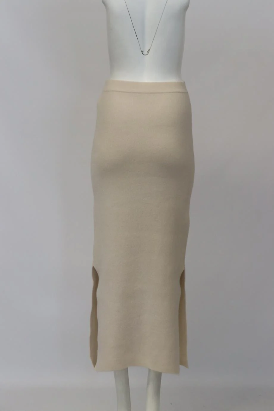 ALLUDE WOOL AND CASHMERE BLEND MIDI SKIRT SMALL - Image 4