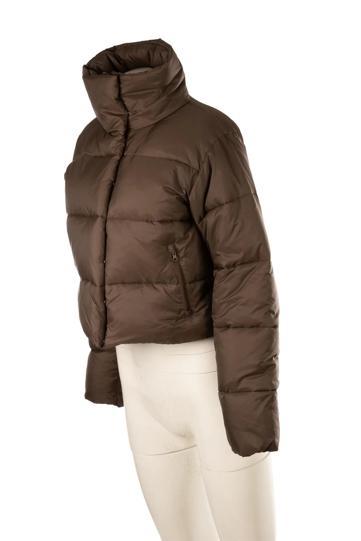 ALO YOGA BROWN PADDED SHELL JACKET SMALL - Image 2