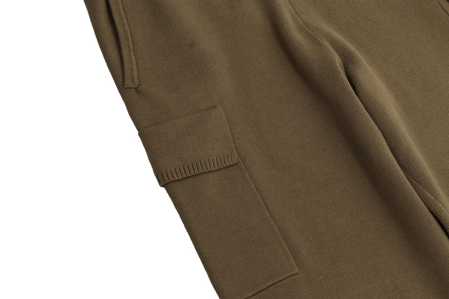 ALO YOGA GREEN COTTON WIDE LEG PANTS MEDIUM - Image 3