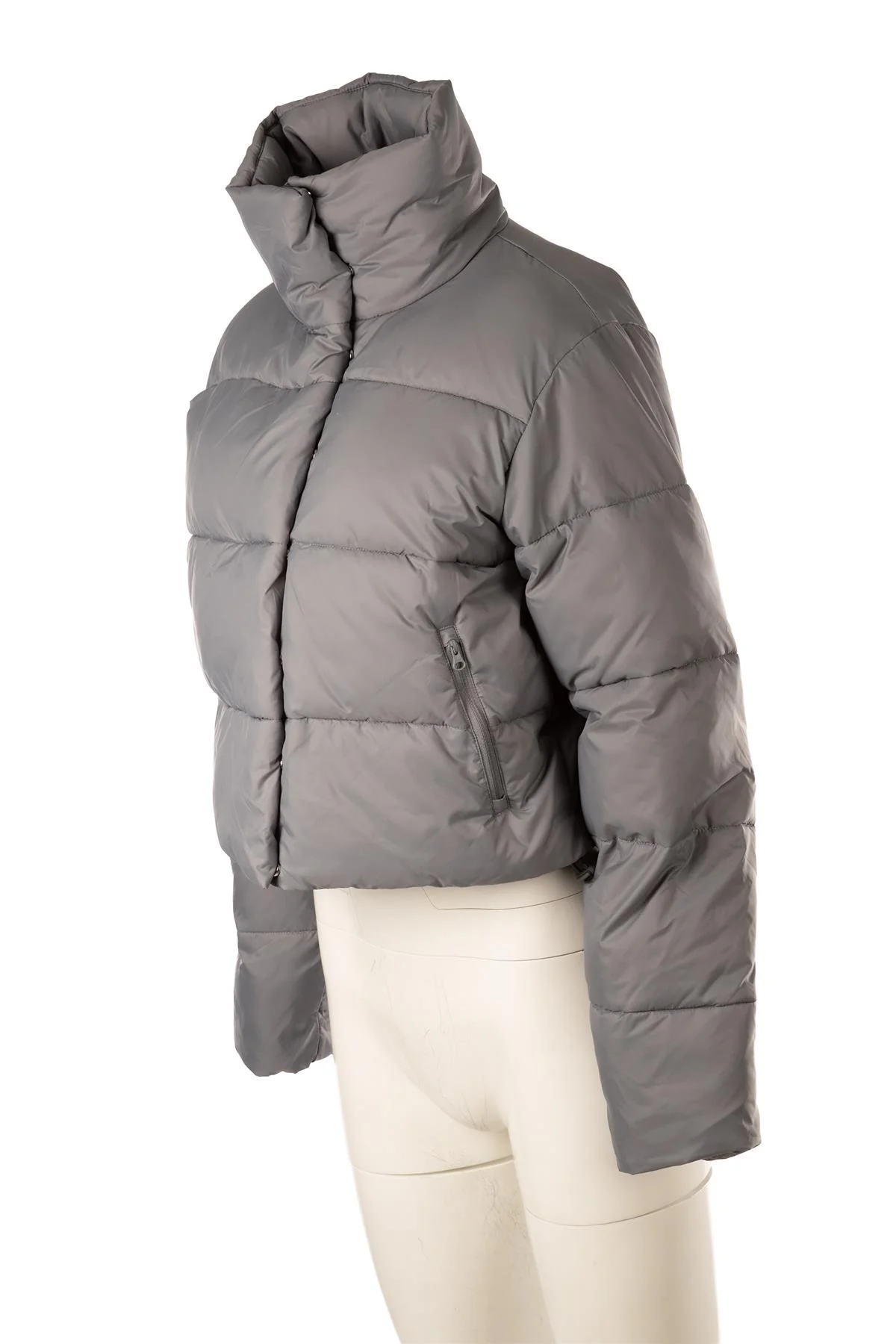 ALO YOGA GREY PADDED SHELL JACKET SMALL - Image 2