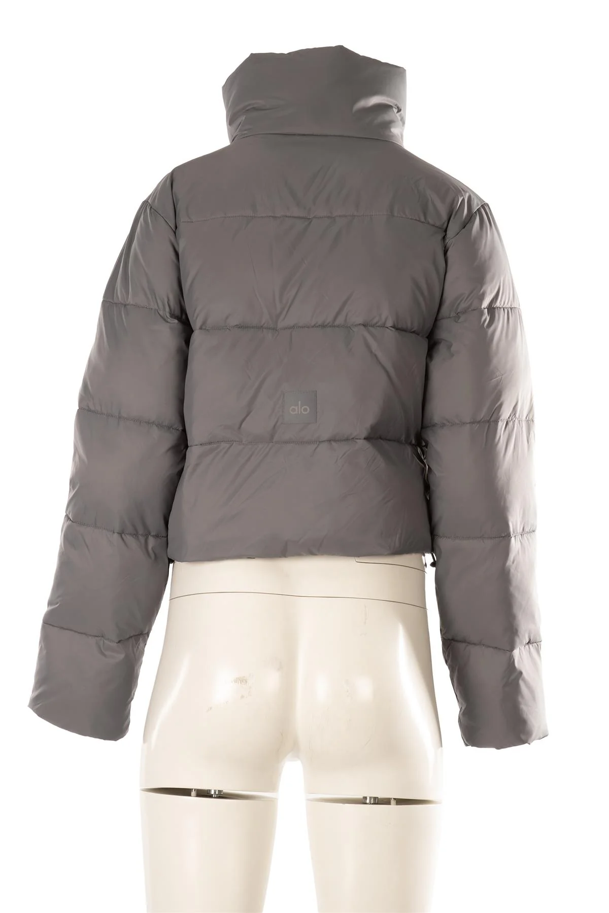 ALO YOGA GREY PADDED SHELL JACKET SMALL - Image 3