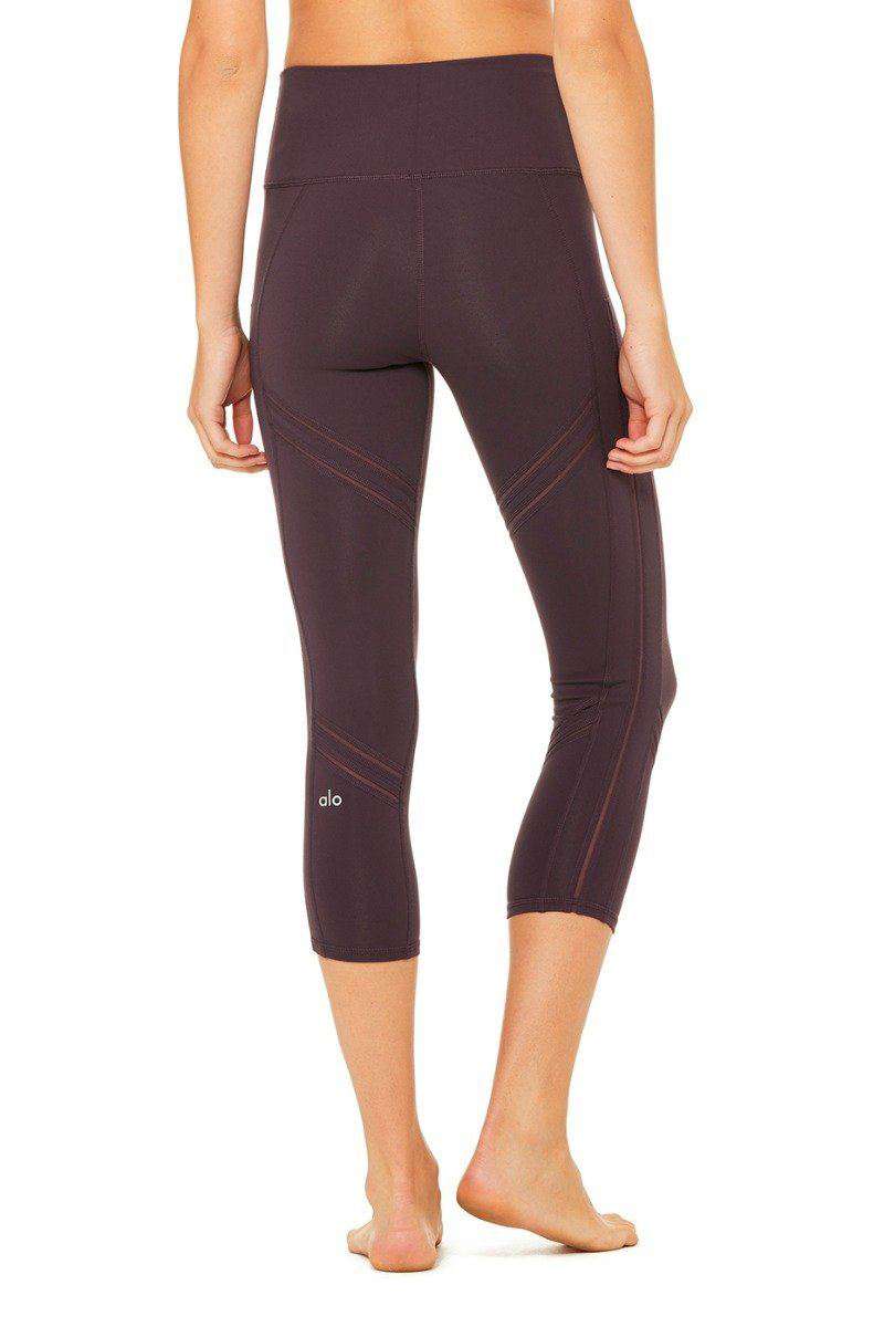 ALO YOGA HIGH WAIST COSMIC CAPRI LEGGINGS MEDIUM - Image 2