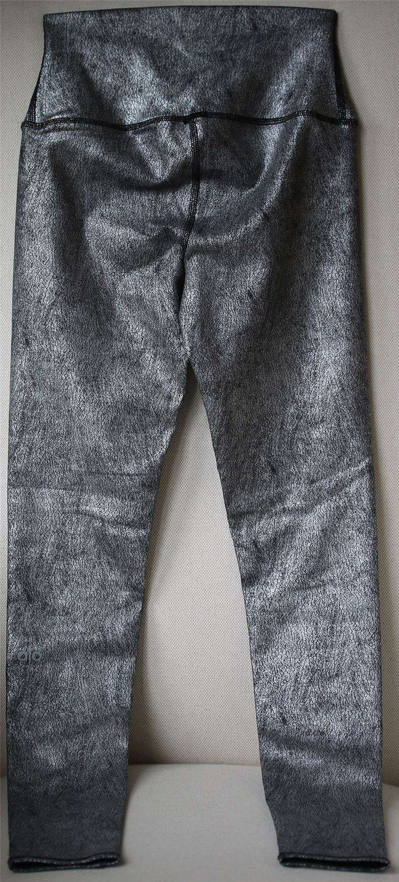 ALO YOGA HIGH-WAISTED AIRBRUSH METALLIC LEGGINGS XSMALL - Image 4