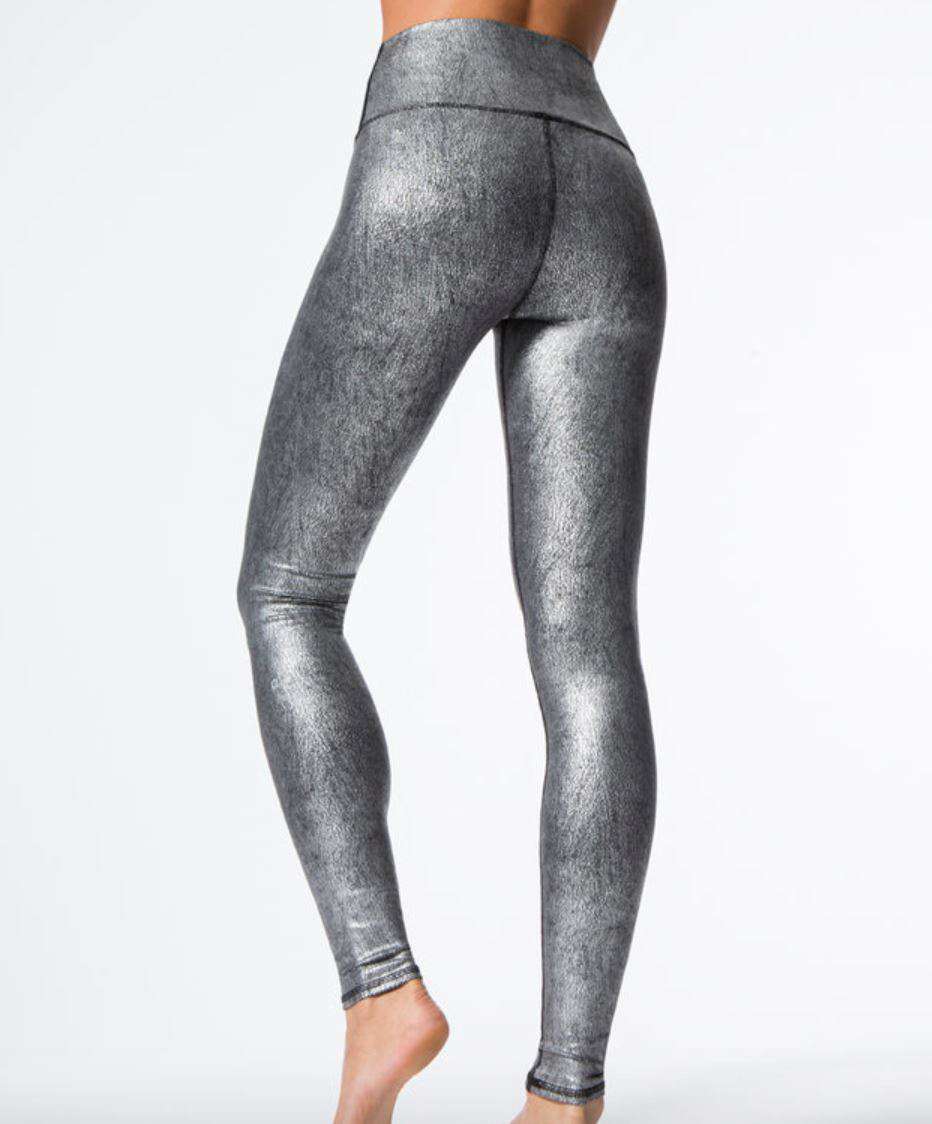 ALO YOGA HIGH-WAISTED AIRBRUSH METALLIC LEGGINGS XXSMALL - Image 2