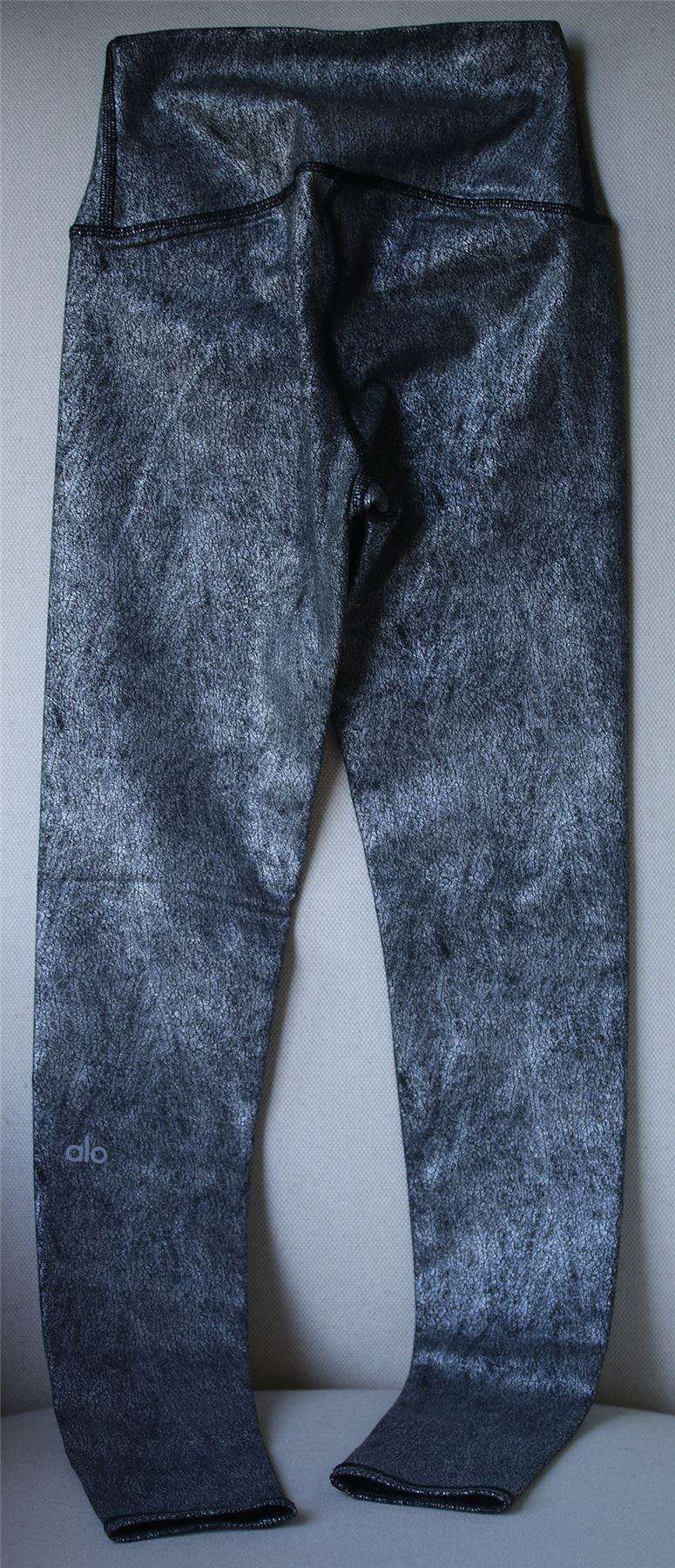 ALO YOGA HIGH-WAISTED AIRBRUSH METALLIC LEGGINGS XXSMALL - Image 4