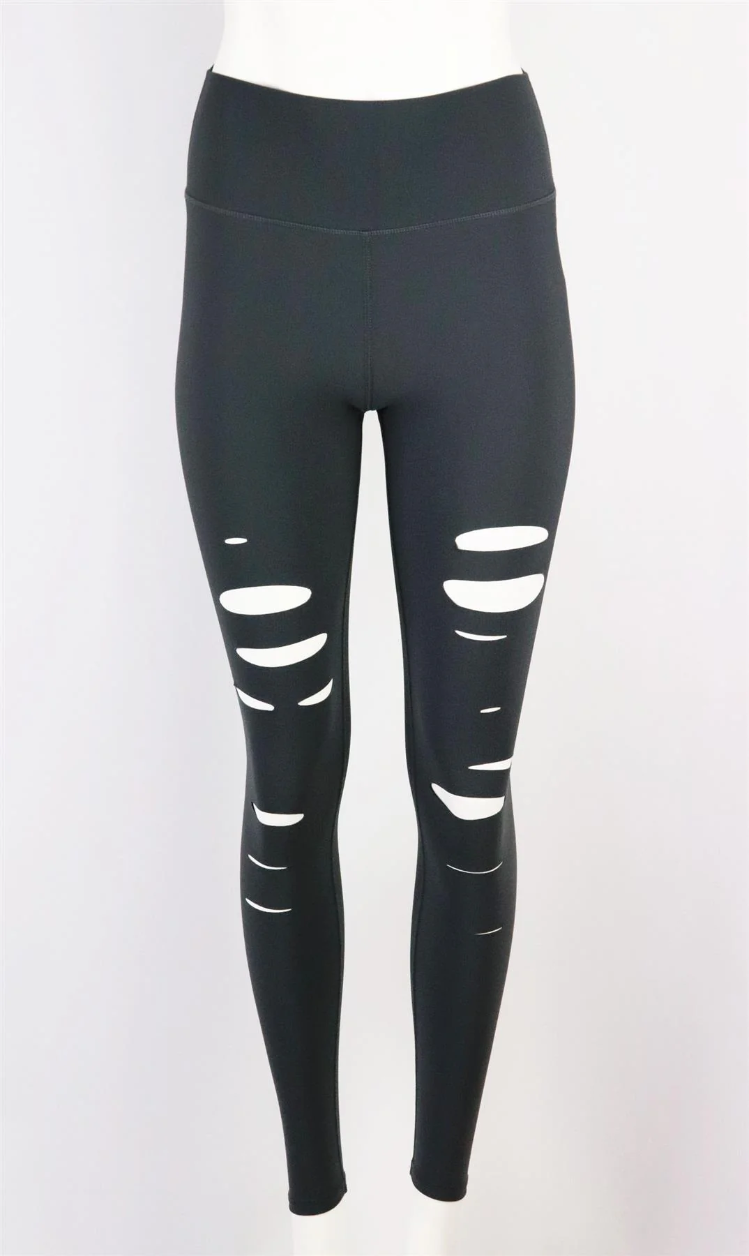 ALO YOGA RIPPED WARRIOR HIGH RISE STRETCH LEGGINGS SMALL - Image 8