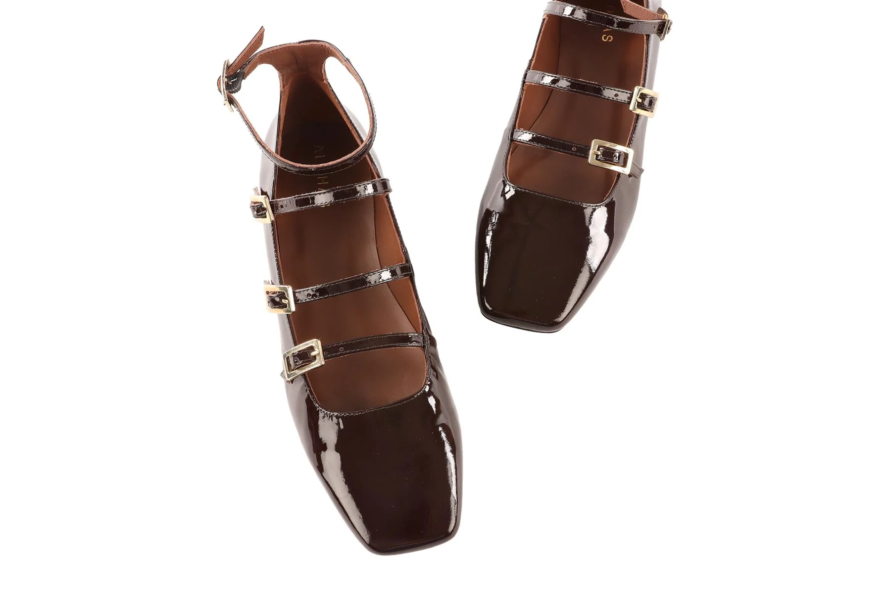 ALOHAS BROWN LEATHER BALLET FLATS EU 39 UK 6 US 9 - Image 4