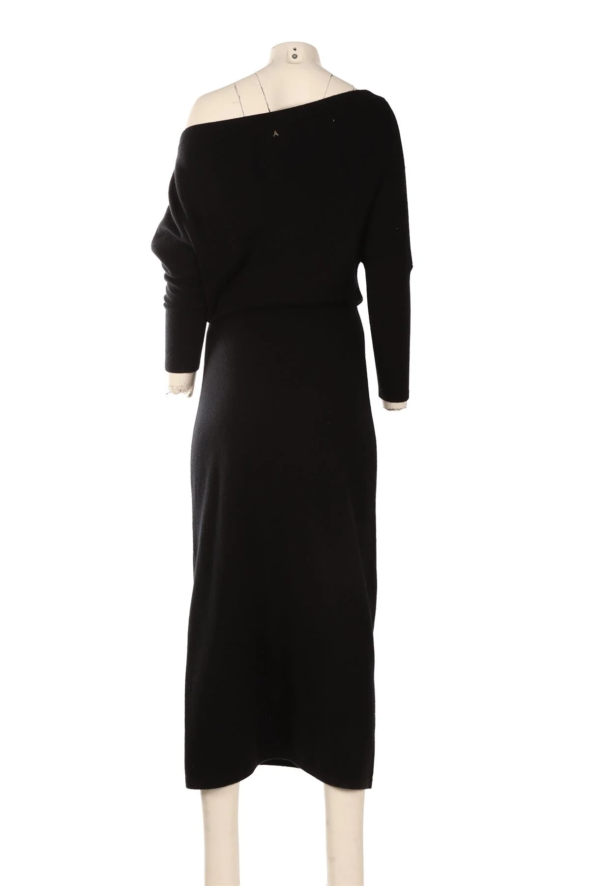ALTUZARRA BLACK CASHMERE MAXI DRESS SMALL - Image 4