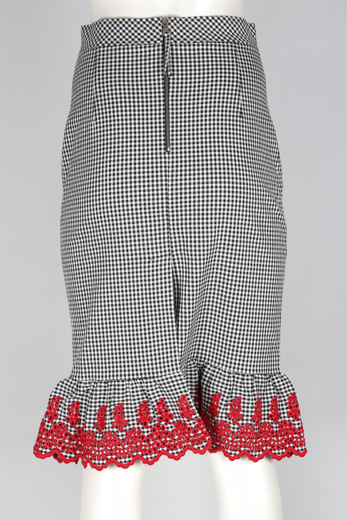 ALTUZARRA BLACK COTTON MINI SKIRT FR 36 UK 8 - Image 4