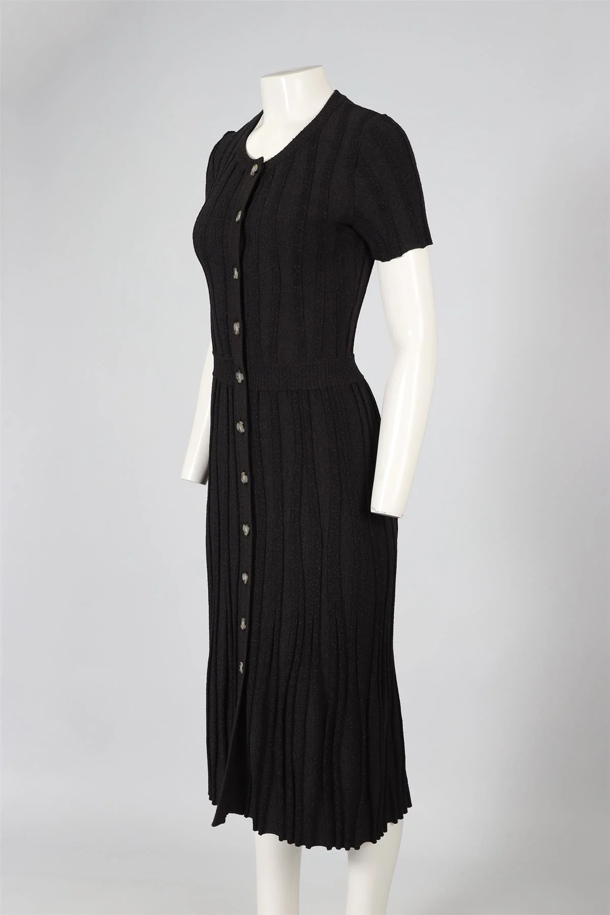 ALTUZARRA BROWN COTTON BLEND MIDI DRESS SMALL - Image 3