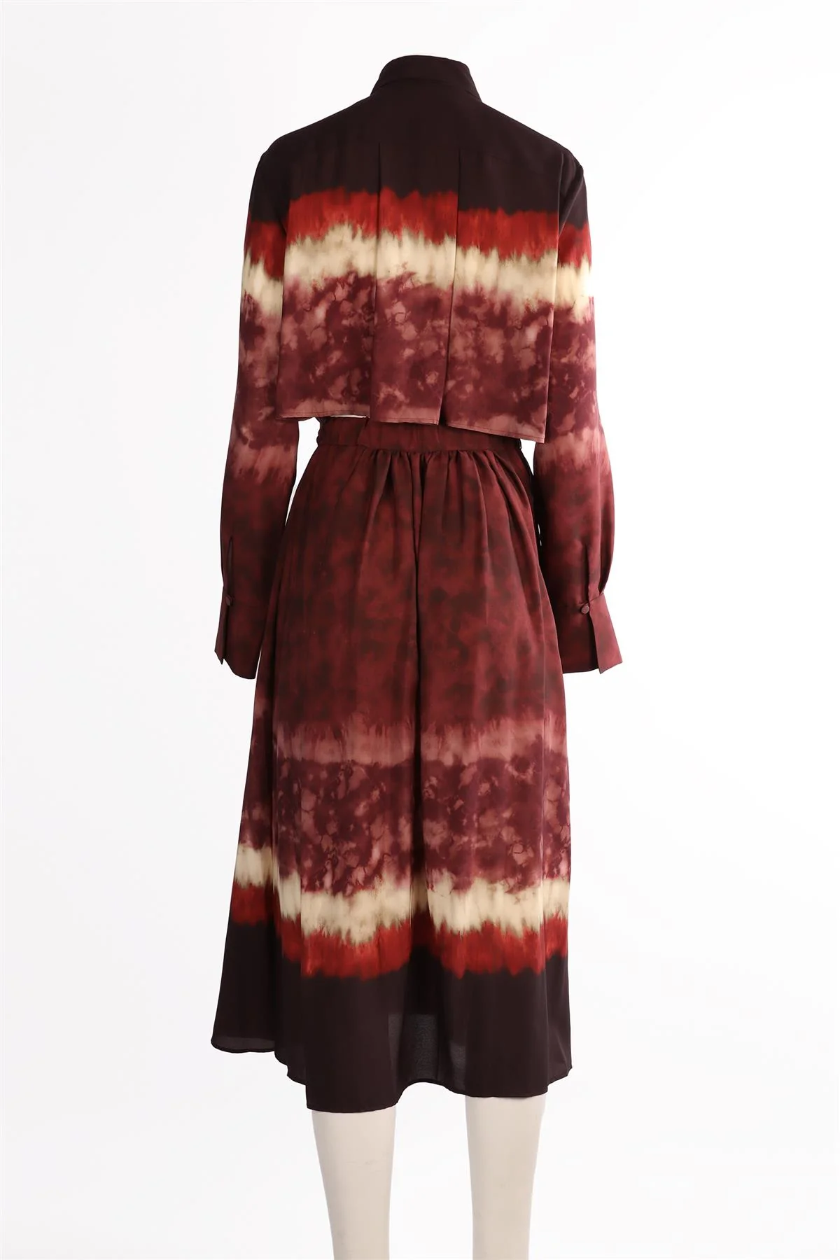 ALTUZARRA BROWN CREPE MAXI DRESS FR 40 UK 12 - Image 4