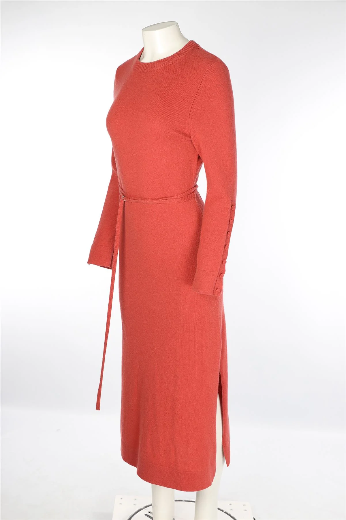 ALTUZARRA CORAL CASHMERE MAXI DRESS MEDIUM - Image 3