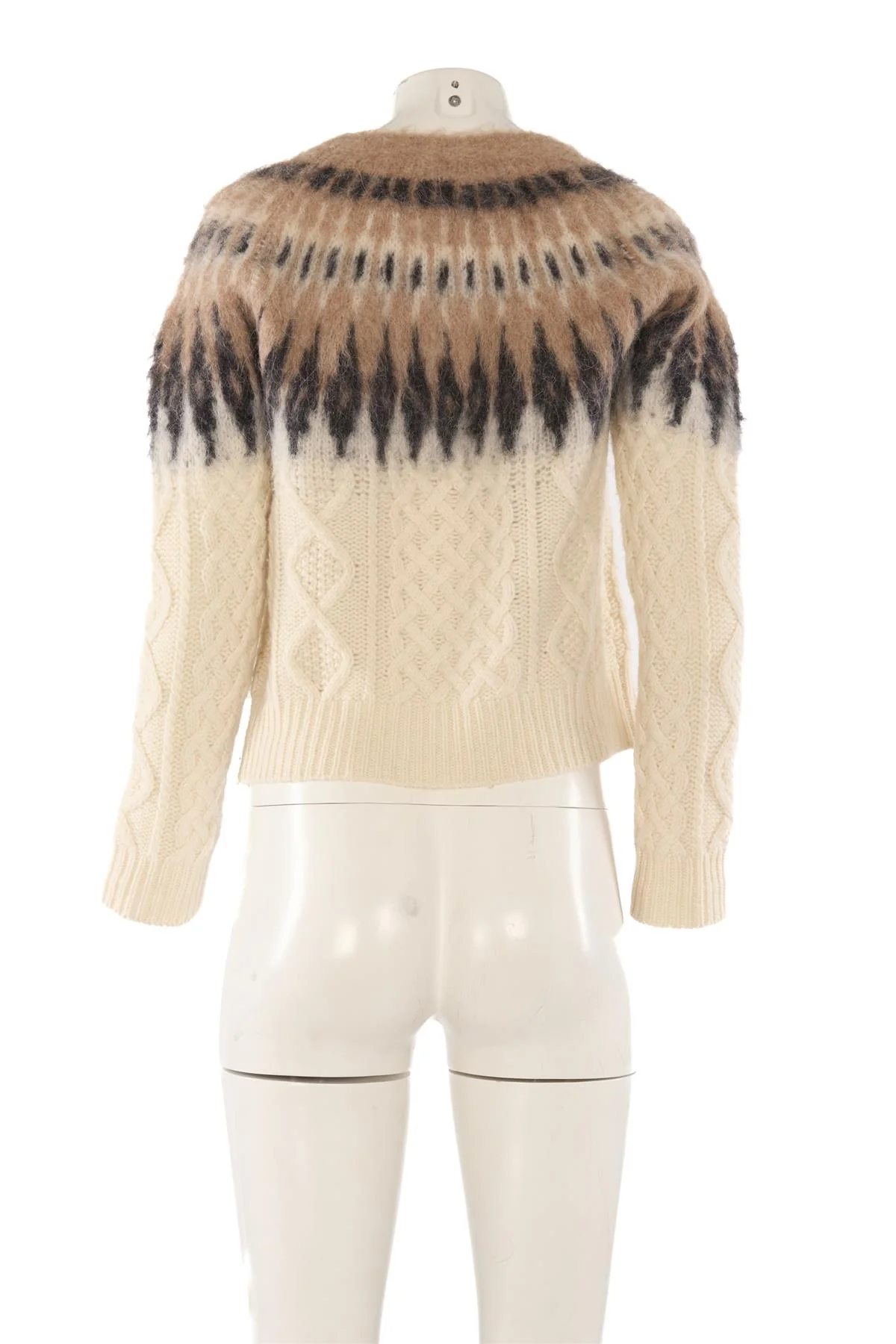 ALTUZARRA CREAM WOOL SWEATER XSMALL - Image 4