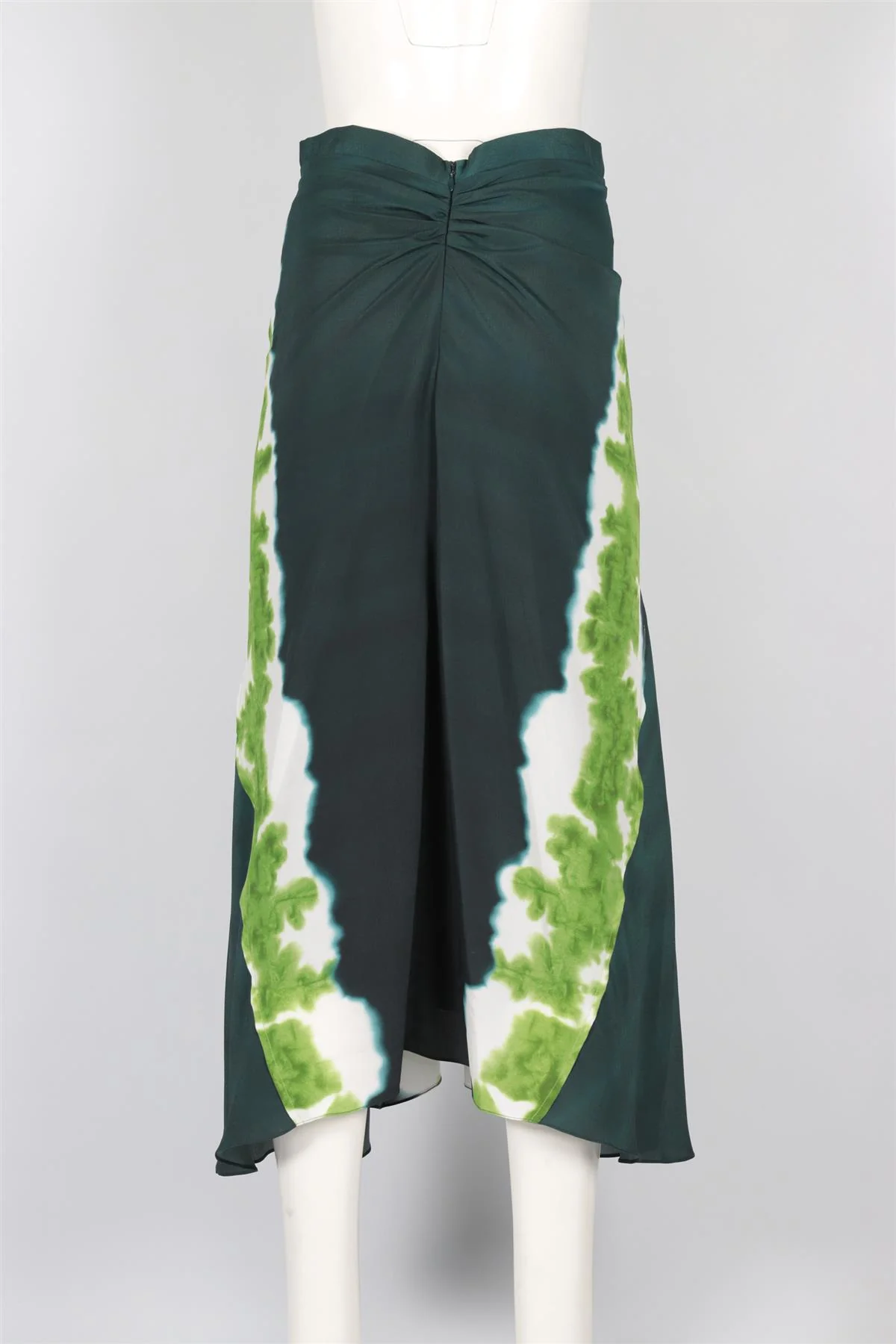 ALTUZARRA GREEN SILK MIDI SKIRT IT 42 UK 10 - Image 4