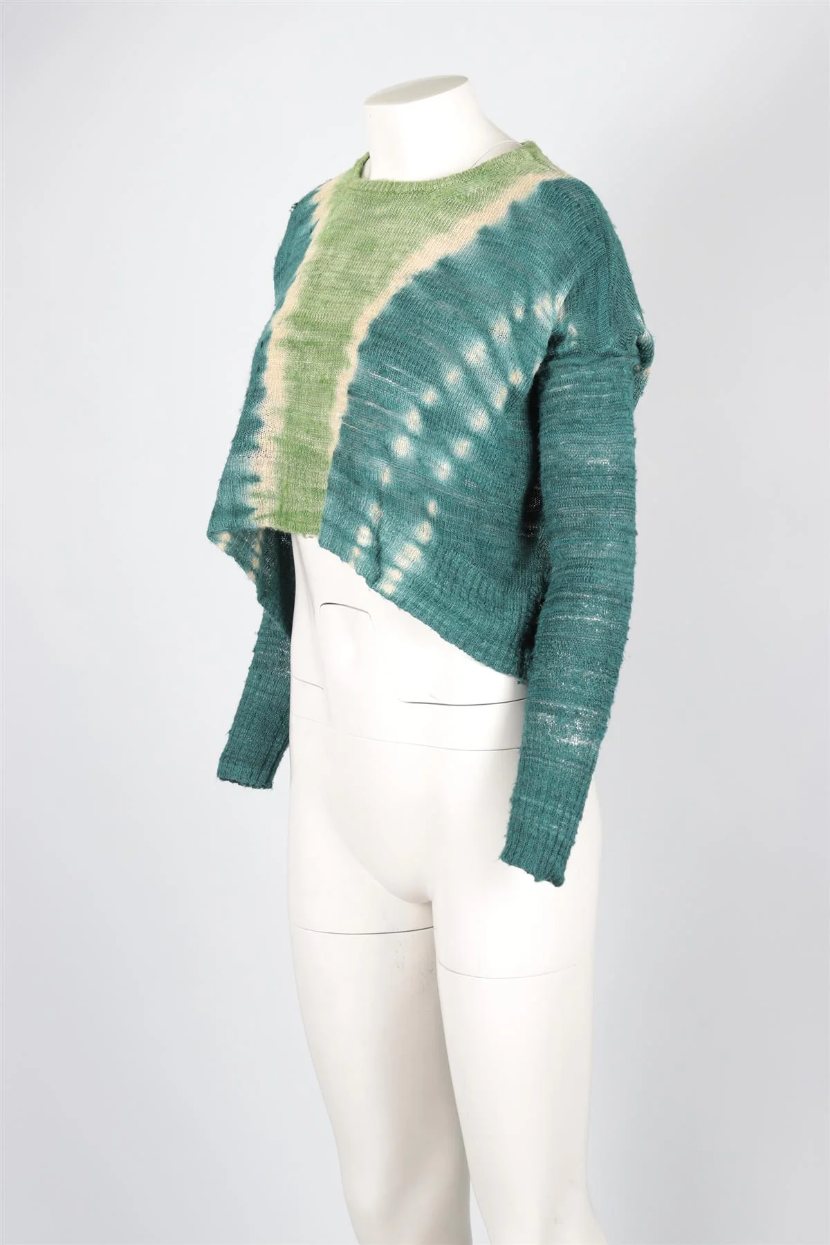 ALTUZARRA GREEN SILK SWEATER SMALL - Image 3