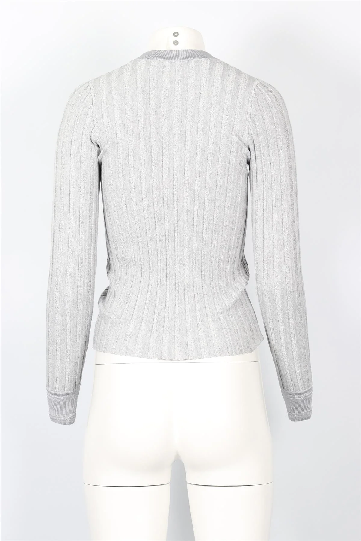 ALTUZARRA GREY COTTON BLEND TOP XSMALL - Image 4