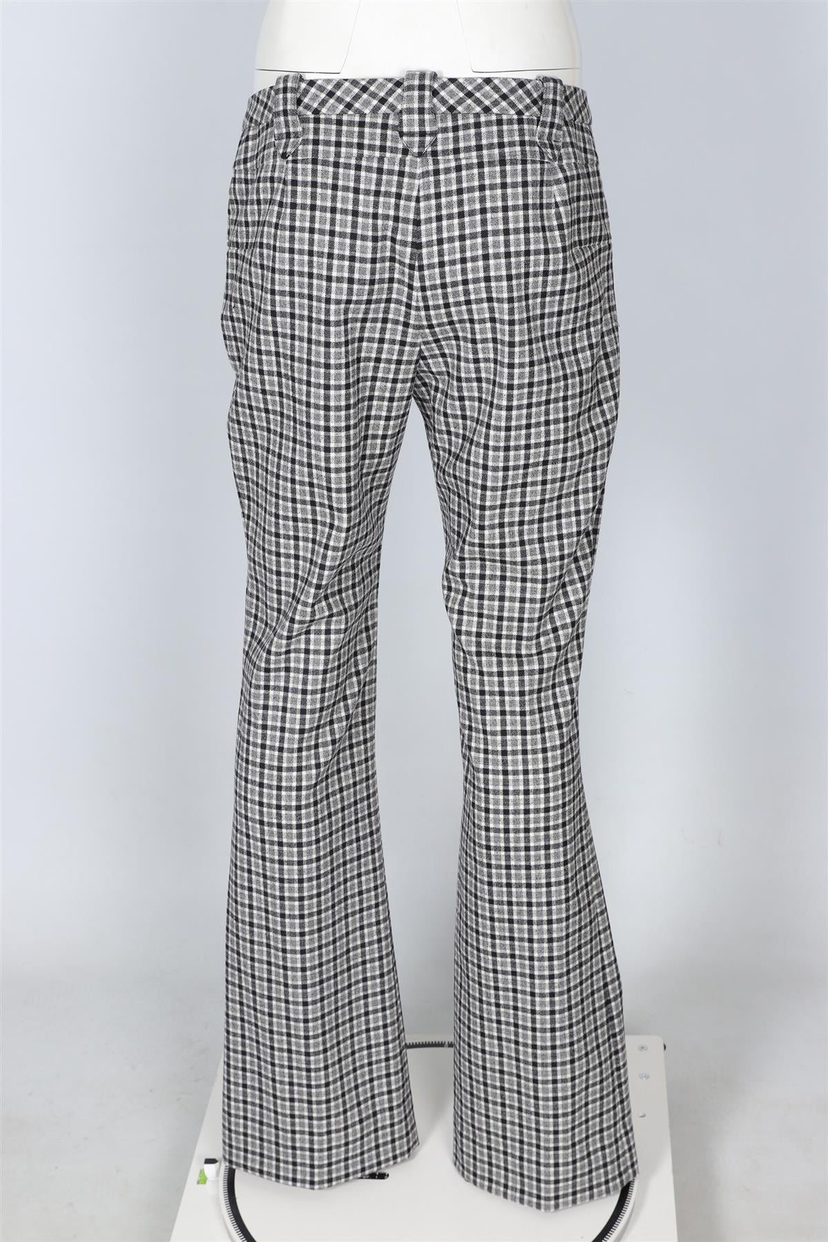 ALTUZARRA GREY WOOL STRAIGHT LEG PANTS FR 42 UK 14 - Image 4